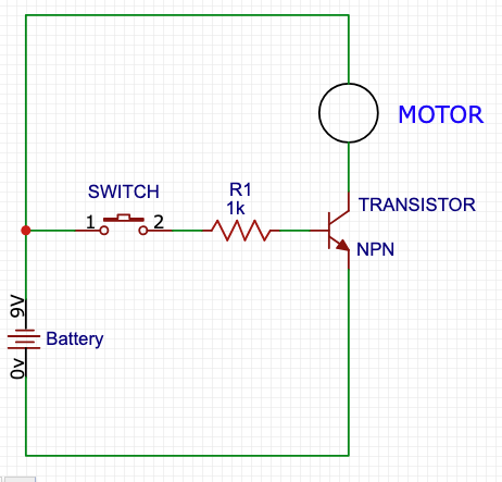 BJT Transistor Schematic